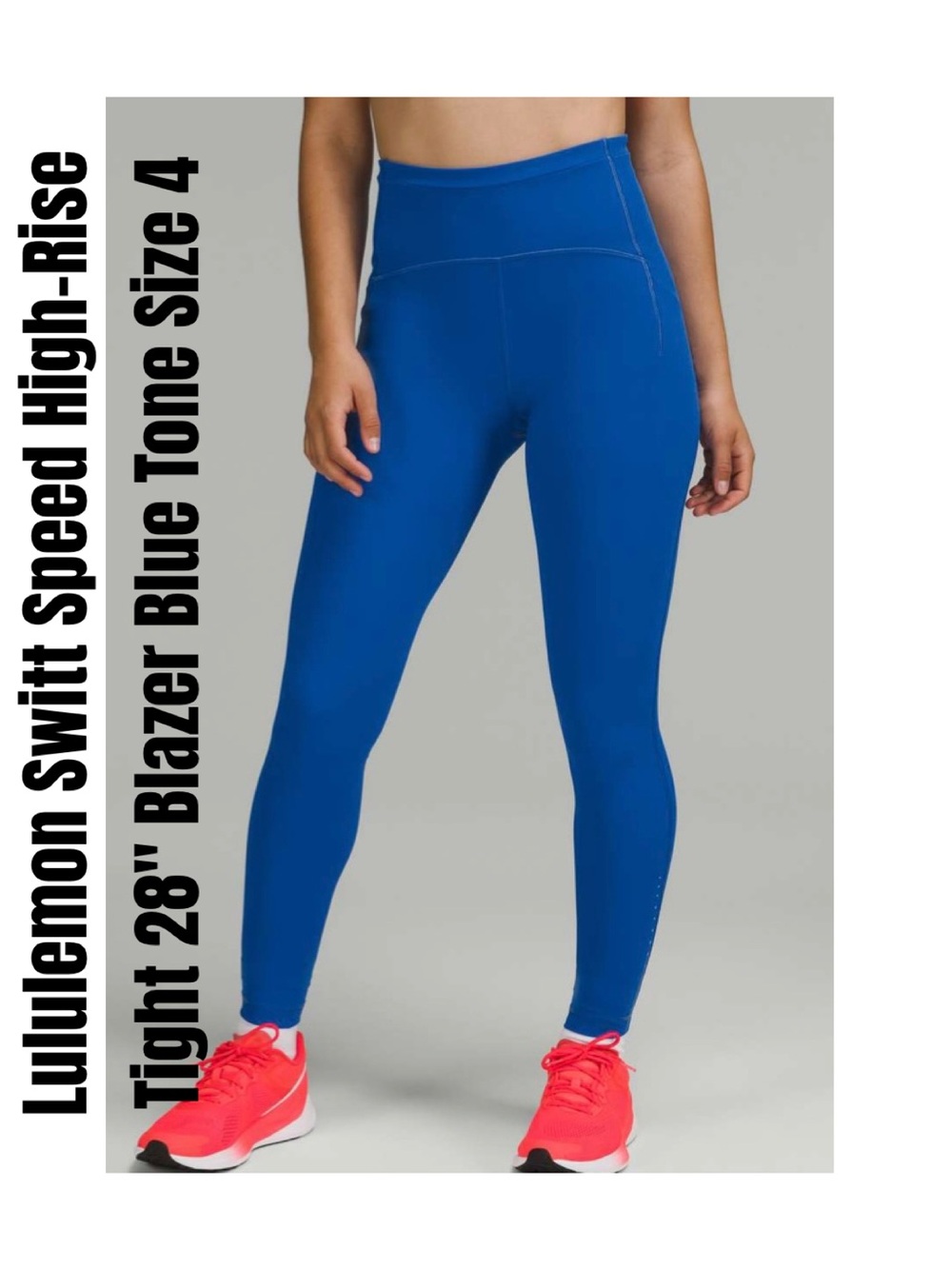 Lululemon Switt Speed High-Rise Tight 28" Blazer Blue Tone Size 4
